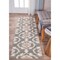 World Rug Gallery Cozy Moroccan Trellis Indoor Shag Runner Rug 2' x 7'2'' Gray 2525GRAY2X7 - alternate 1